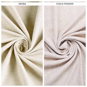Plain Linen Texture Fabric by the Yard for Window Treatments, Bedding, Pillows/ Cushions, Table Runners/ Covers & Home Decor (Cream/ Beige)