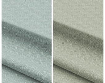 Herringbone Textured Custom Size Curtain Panels. Lined Window Drapes. Pinch Pleat Drapery Option. Blackout Add-On. Duck Egg Blue/ Sage Green