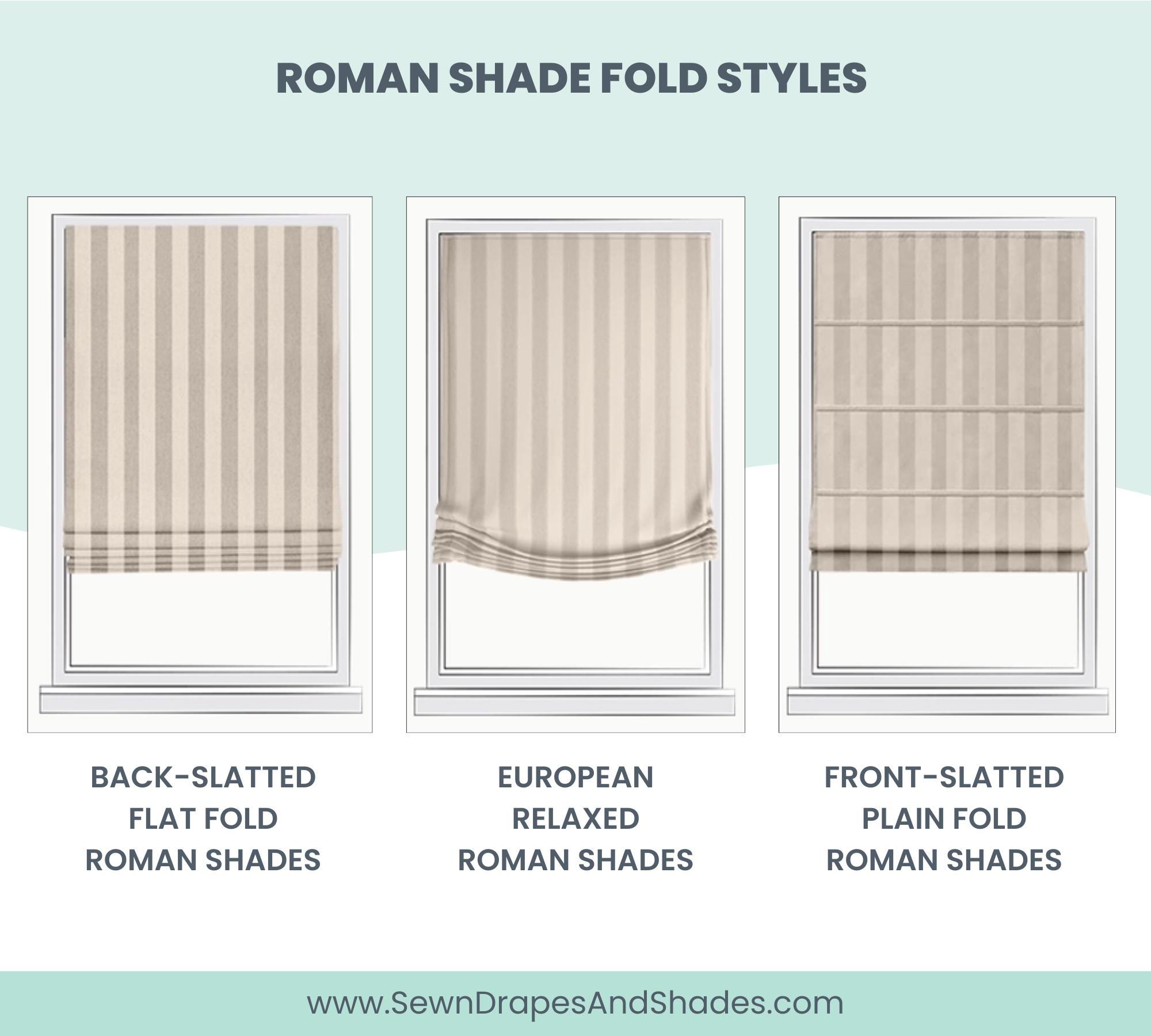 Modern Roman Key/ Arrow Striped Roman Shades & Window Blinds