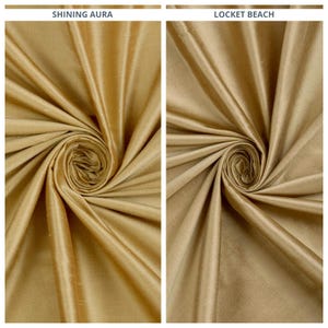 Shantung Silk Fabric by the Yard for Curtains, Roman Shades, Blinds, Valances & Home Decor (Biscotti Yellow/ Golden Beige/ Ochre Yellow)