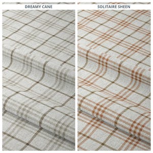Checkered/ Plaid Curtains. Custom Size Window Drapes. Any Length/ Width. Pinch Pleat or Casual. Blackout Add-On. White/ Beige/ Gray/ Orange