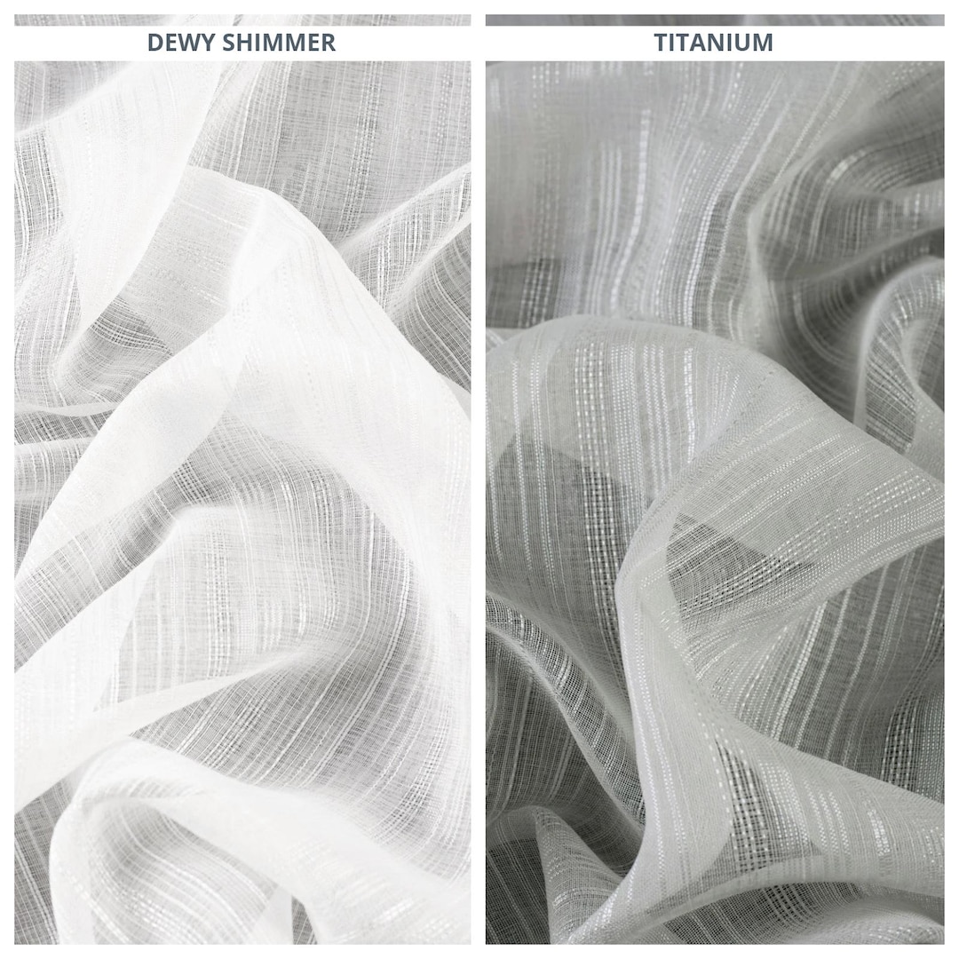 Textured Striped Sheer Roman Shades. Light-filtering Custom Fabric ...