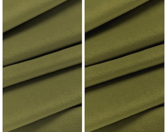 Effen groene fluwelen stof op maat gesneden voor meubelbekleding, banken, stoelen, poefen, zitbanken, hoofdborden en woondecoratie.