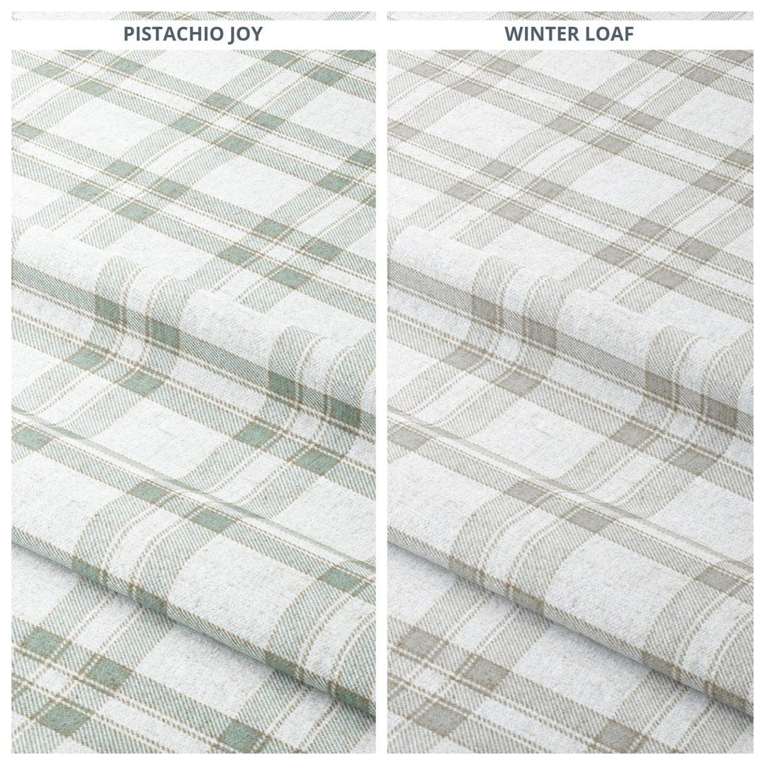 Windowpane Check/ Plaid Custom Size Curtains. Lined Window Drapes ...