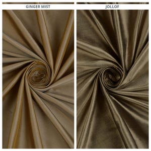 Shantung Silk Fabric by the Yard for Curtains, Roman Shades, Blinds, Valances & Home Decor (Bronze Brown/ Cedar Brown)