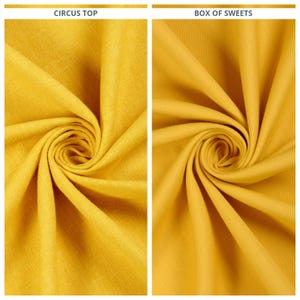 Plain Linen-Texture Fabric by the Yard for Curtains, Roman Shades, Blinds, Valances & Home Decor (Yellow)