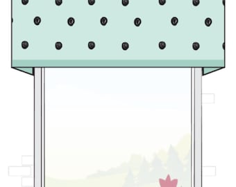 Custom Board Mounted Flat Panel Valance for Windows. Curtain Valance in any Length, Width & Size. Choose any Fabric from our Collection.