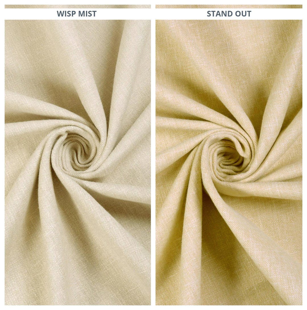 Plain Linen-texture Curtains. Custom Window Drapes for Bedroom, Living ...