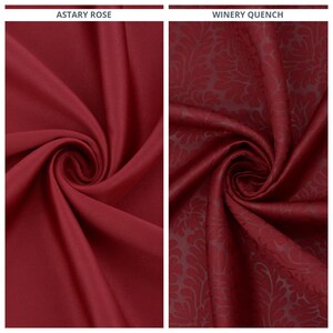Blackout Curtains. Custom Size Light Blocking Lined Window Drapes. Any Length/ Width Drapery Panels. Pleated or Casual Style. Red/ Maroon