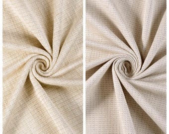 Rich Textured Cotton Fabric by the Yard for Upholstery, Curtains, Roman Shades, Blinds, Valances & Home Decor (Sepia Beige/ Warm Grey)