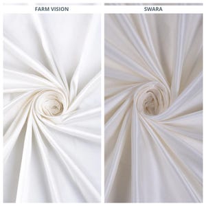 Shantung Silk Curtains. Plain Custom Window Drapes for Bedroom, Living, Nursery, Office, Dining, Kids Room. Blackout Add-On. White/ Ivory