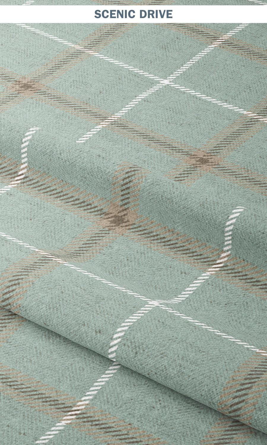 Windowpane Check/ Plaid Curtains. Custom Size Lined Window Drapes. Long ...
