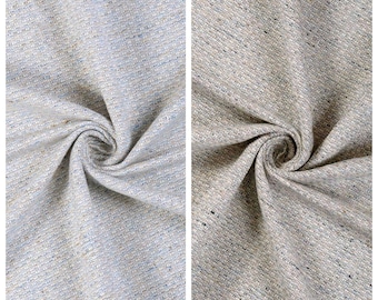 Rich Textured Curtains. Custom Window Drapes for Bedroom, Living, Dining, Nursery, Office, Study. Blackout Add-On. Silvery-Gray/ Gray-Beige