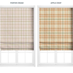 Karierter Stoff Massenware für Polster, Sofa, Sofa, Stühle, Sitzbank, Ottomane, Kopfteil & Wohnkultur. Pastell Orange/ Salbei Grün/ Pink