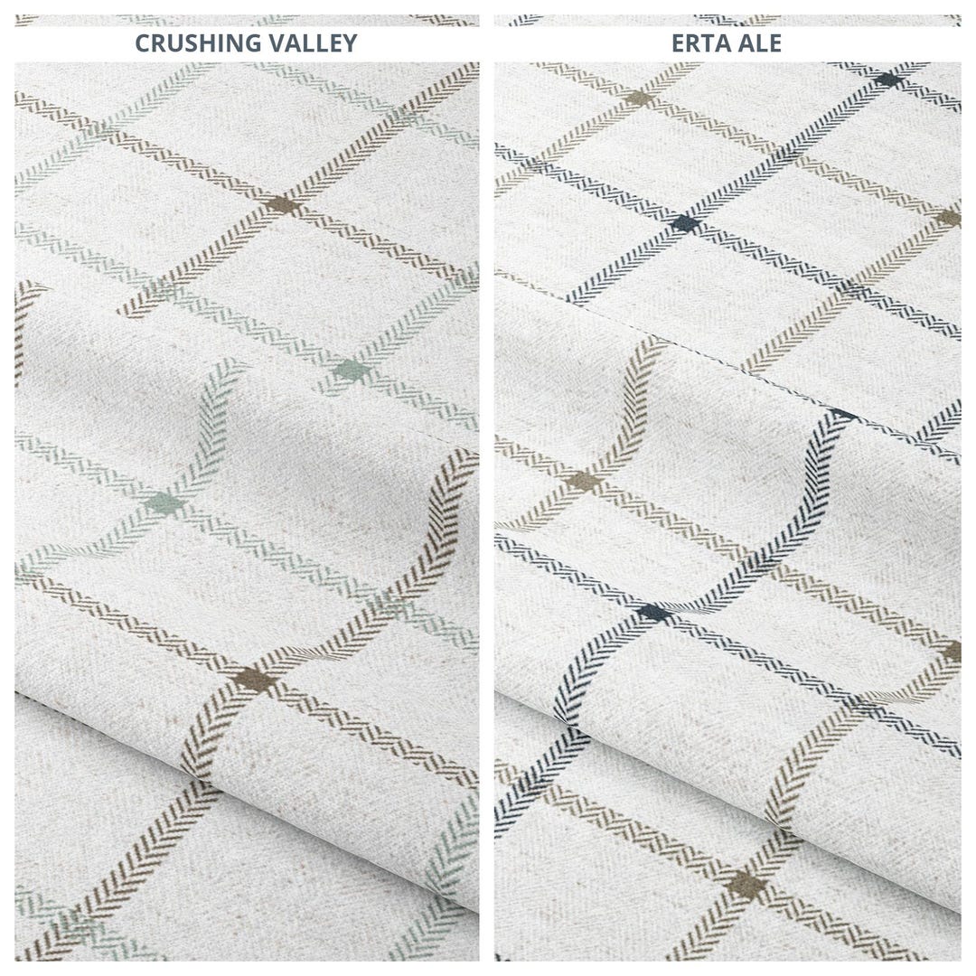 Windowpane Check/ Plaid Fabric by Yard for Upholstery, Sofa, Chairs ...