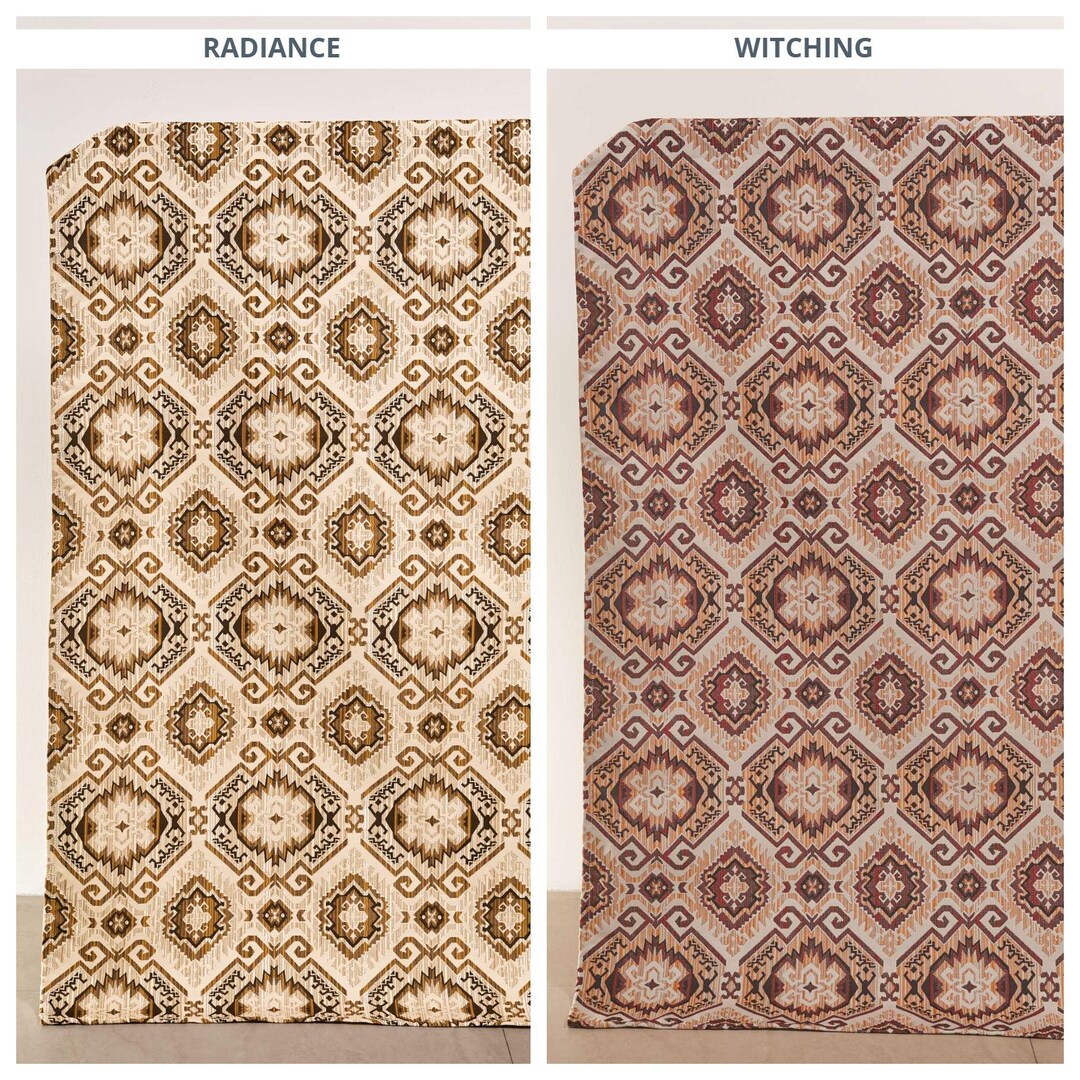Aztec Geometric Patterned Roman Shades. Custom Window Blinds for ...