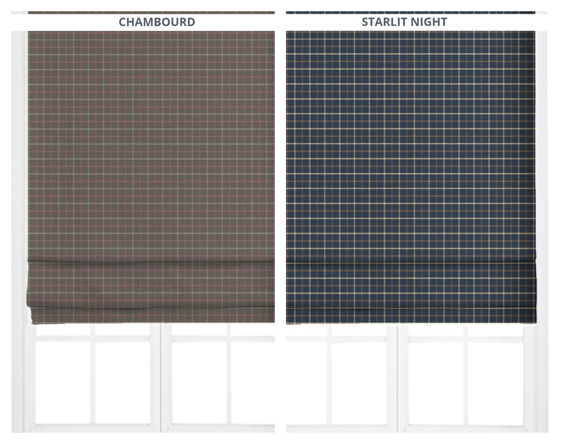 Small Tattersall Check Velvet Curtains. Custom Size Window Drapes. Long or Short. Pleated or Casual. Blackout Add-On. Gray/ Pink/ Navy Blue