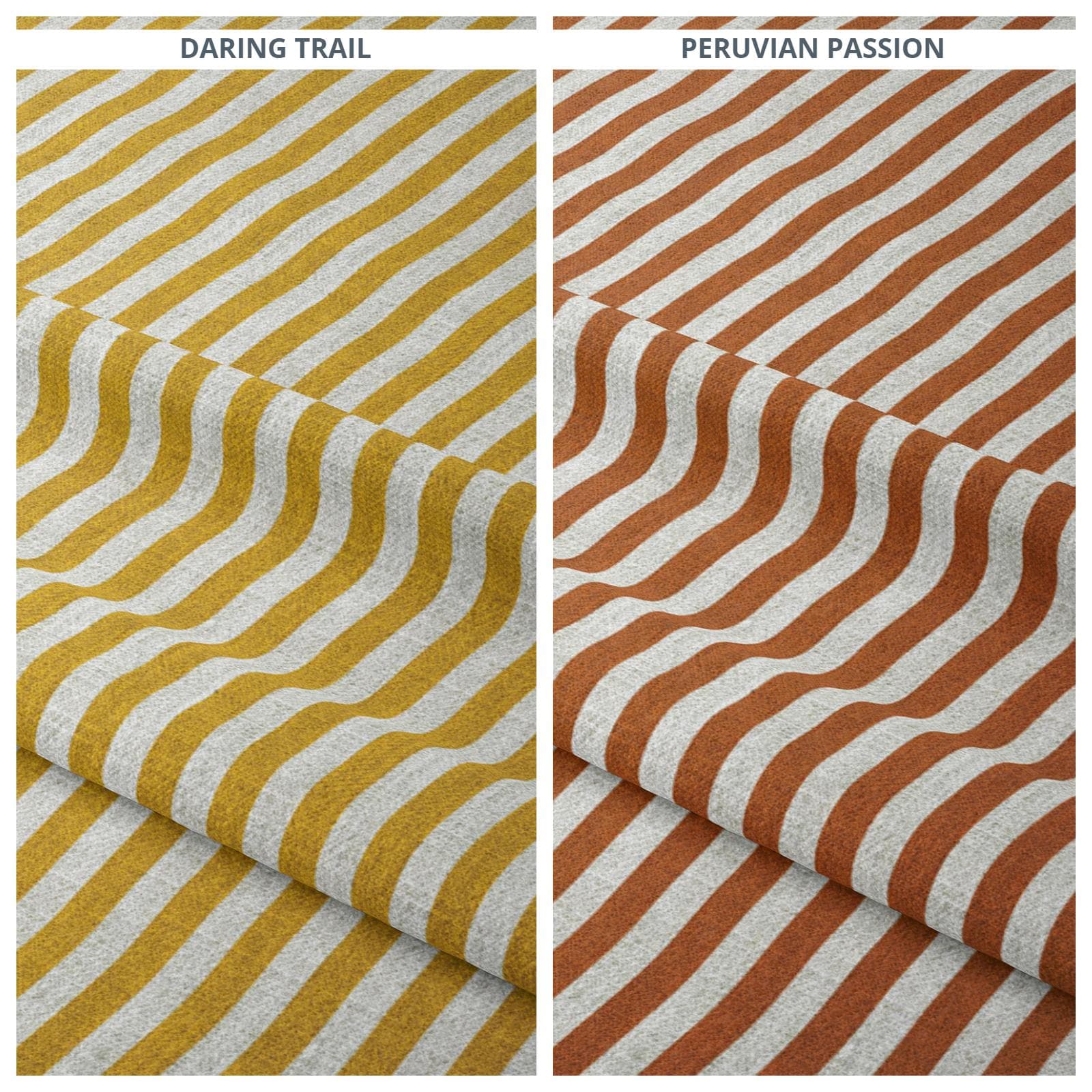 Candy Striped Designer Fabric by the Yard for Furniture Upholstery