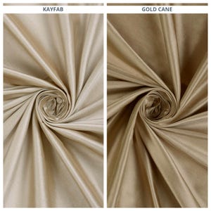 Shantung Silk Fabric by the Yard for Curtains, Roman Shades, Blinds, Valances & Home Decor (Ecru/ Peanut Brown)