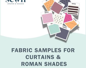 Fabric Samples for Curtains, Roman Shades, Valances, Upholstery and Other Home Furnishings