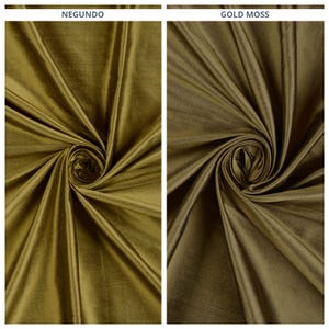 Shantung Silk Fabric by the Yard for Curtains, Roman Shades, Blinds, Valances & Home Decor (Olive Green/ Army Green)