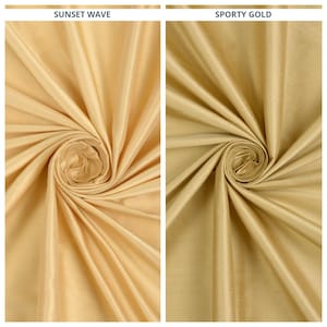 Shantung Silk Fabric by the Yard for Curtains, Roman Shades, Blinds, Valances & Home Decor (Wheat Beige/ Hazelnut Yellow)
