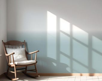 Blue Ombre Wallpaper. Two-Tone Soft Gradient Effect. Removable Peel & Stick / Unpasted Options. Extra Wide Panels (Cloister)