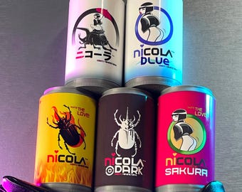 SET x5 MINI Lattine di soda NiCola ispirate a Cyberpunk 2077
