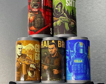SET x5 MINI Lattine di bibite gassate "The Bosses" di Escape From Tarkov