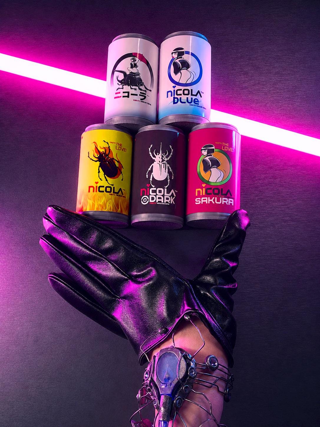 SET X5 MINI Cyberpunk 2077 Inspired Nicola Soda Cans - Etsy