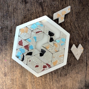 Terrazzo-ontwerp hersenkrakerpuzzel