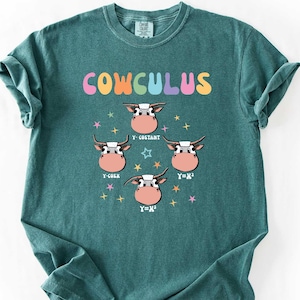 Funny Math Teacher Shirt - Cowculus Shirt - Mathematician Lover Gift - Geometry Teacher Shirt - Math Tutor Shirt