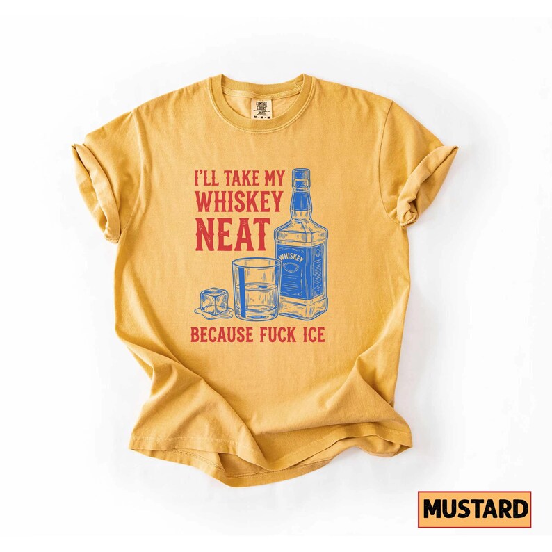 Whiskey Neat FCK ICE Tee, Pro-Immigrant Shirt Bild 15