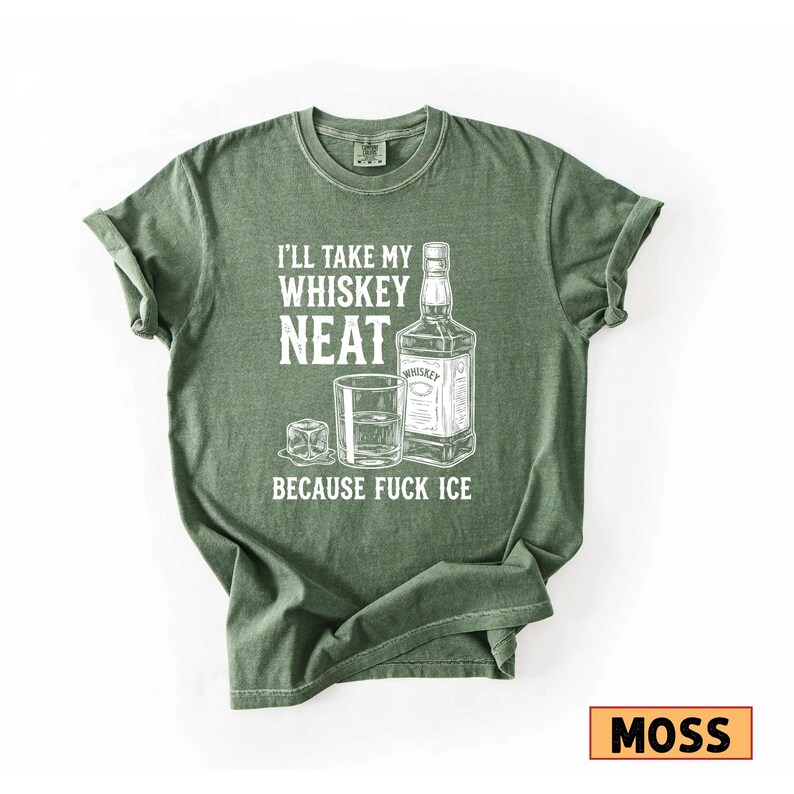 Whiskey Neat FCK ICE Tee, Pro-Immigrant Shirt Bild 7