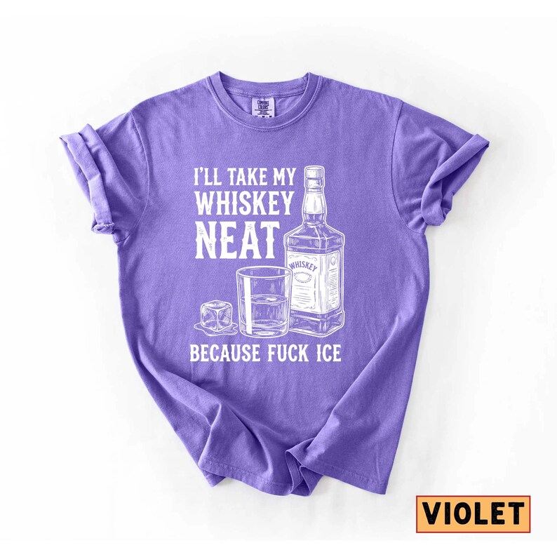 Whiskey Neat FCK ICE Tee, Pro-Immigrant Shirt Bild 13