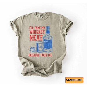 Whiskey Neat FCK ICE Tee, Pro-Immigrant Shirt Bild 6