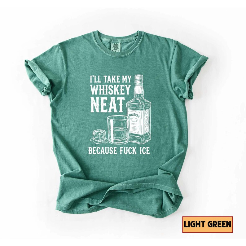 Whiskey Neat FCK ICE Tee, Pro-Immigrant Shirt Bild 11
