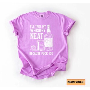 Whiskey Neat FCK ICE Tee, Pro-Immigrant Shirt Bild 12