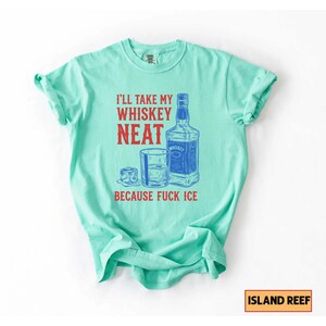 Whiskey Neat FCK ICE Tee, Pro-Immigrant Shirt Bild 16