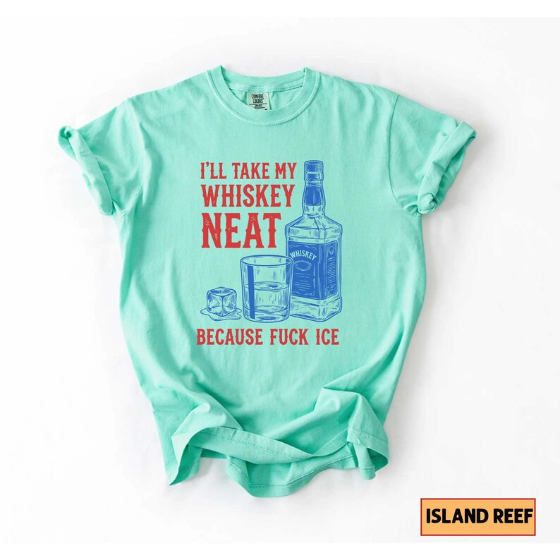Whiskey Neat FCK ICE Tee, Pro-Immigrant Shirt Bild 16