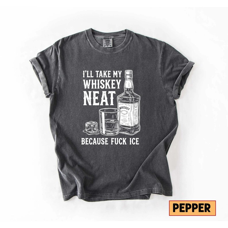 Whiskey Neat FCK ICE Tee, Pro-Immigrant Shirt Bild 2