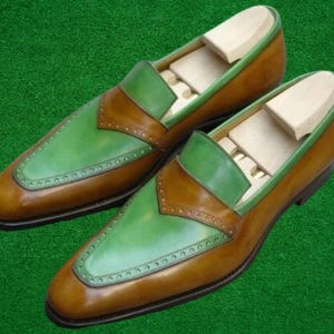 green emerald velvet dress Mint Green Dress Shoes ​| Spectator Style main image 0