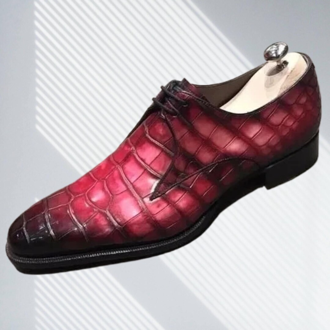 mens pink dress shoes Coco Print Moc Toe for Men  Suits & More brown boots Men's Dress Shoe Dazzle Pink