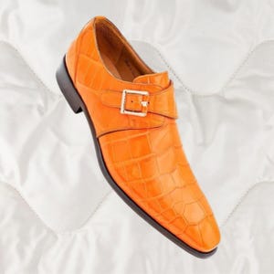 burnt orange dress shoes men's Oxfords