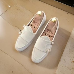 Men's Fashion British Round Toe Double monk Slip On Loafers Party Dress Shoes