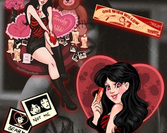 Obsession Freaky Nikki Stickers