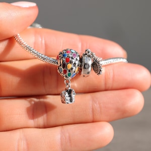 Disney Charm, Disney pendant charm, sterling silver charm, pandora bracelet charm, charms for pandora bracelets, disney gifts, disney up