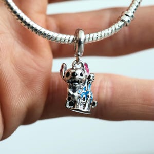 Stitch charm, lilo and stitch, pandora charm, charm for pandora bracelets, disney charm, disney gifts, disney lover, disney lover gifts,