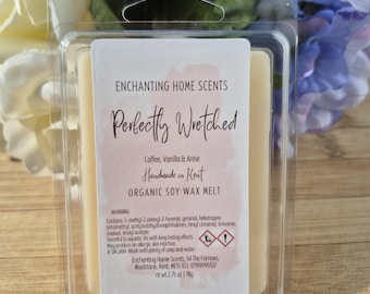 Kaffee, Vanille & Anis "Perfectly Wretched" Sojawachs schmelzen Clamshell | Sojawachs | Vegan Freundlich | Stark duftende Wachs Melts | Einzigartiger Duft