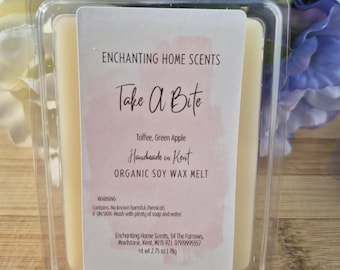Toffee & Green Apple Scented Soy Wax Melt | Highly Fragranced | Vegan Friendly | 78g Clamshell
